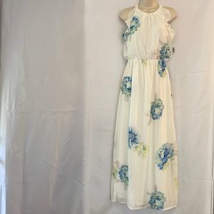 Old Navy White Floral Maxi Dress